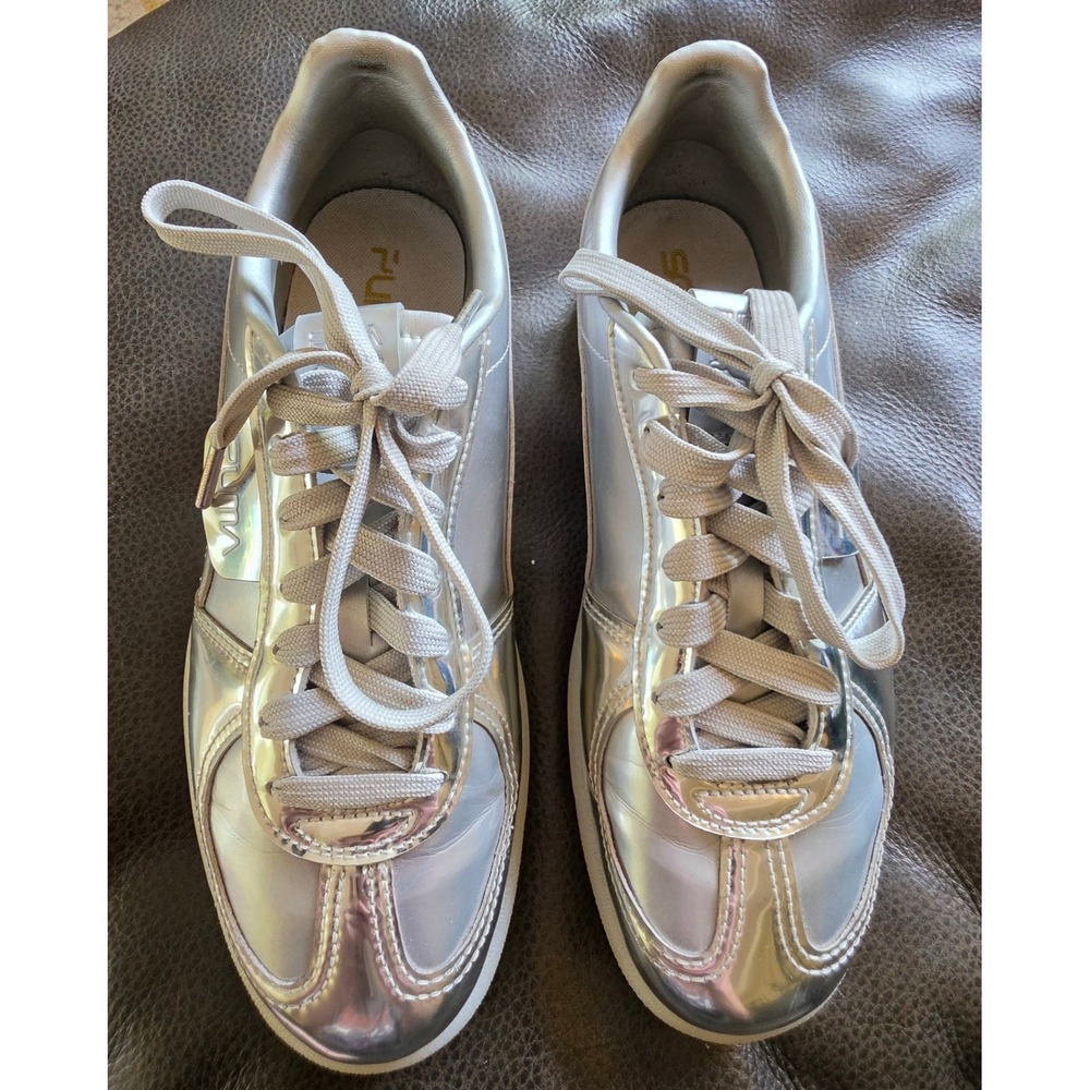 Puma x Haljime Sorayama Palermo Metallic Silver Chrome Shoes Mens 8.5 Womens 10